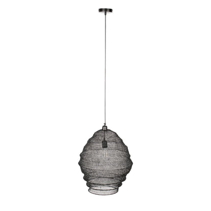 White Label Living Hanglamp Lena Zwart L - KwaliteitWonen.nl