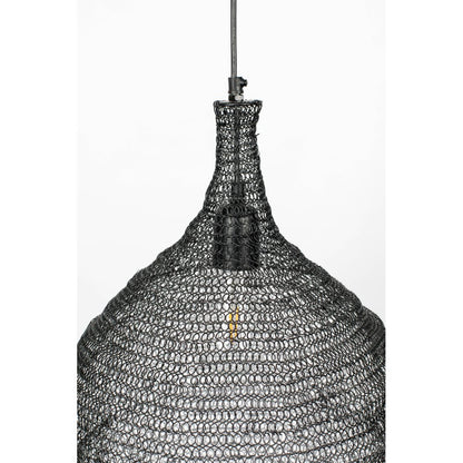 White Label Living Hanglamp Lena Zwart M - KwaliteitWonen.nl