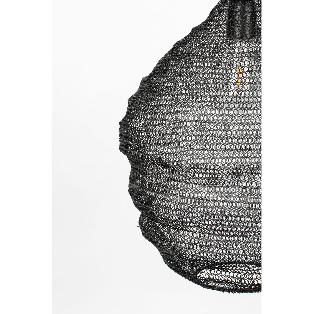 White Label Living Hanglamp Lena Zwart M - KwaliteitWonen.nl
