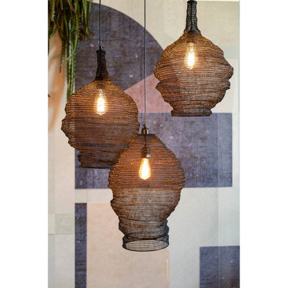 White Label Living Hanglamp Lena Zwart M - KwaliteitWonen.nl
