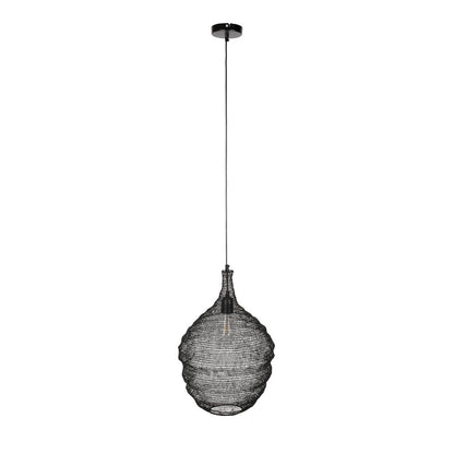 White Label Living Hanglamp Lena Zwart M - KwaliteitWonen.nl