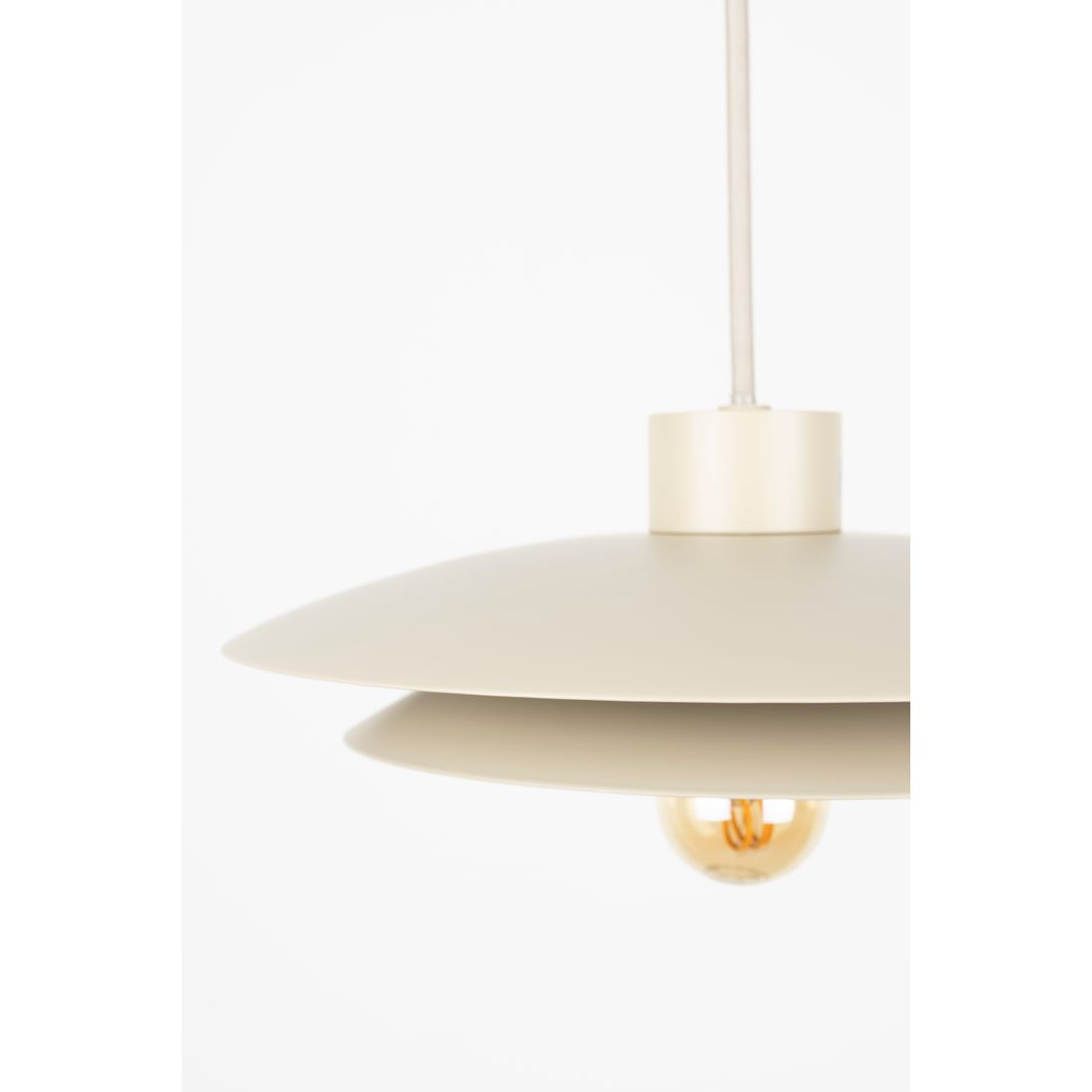 White Label Living Hanglamp Wubbo Beige - KwaliteitWonen.nl