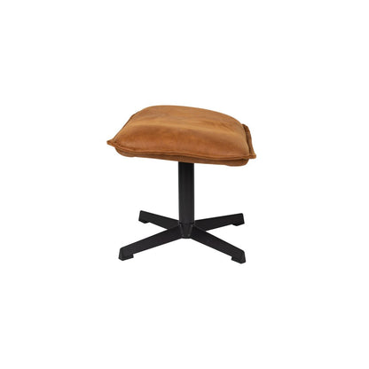 White Label Living Hocker John Cognac - KwaliteitWonen.nl