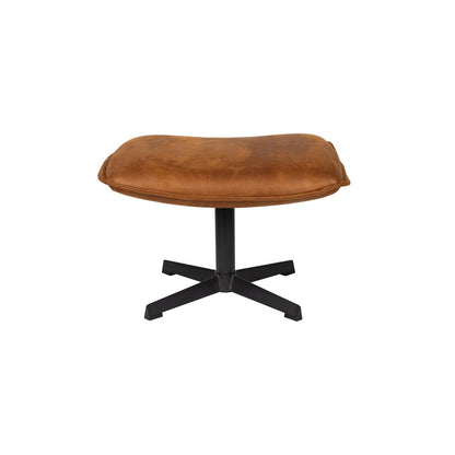 White Label Living Hocker John Cognac - KwaliteitWonen.nl