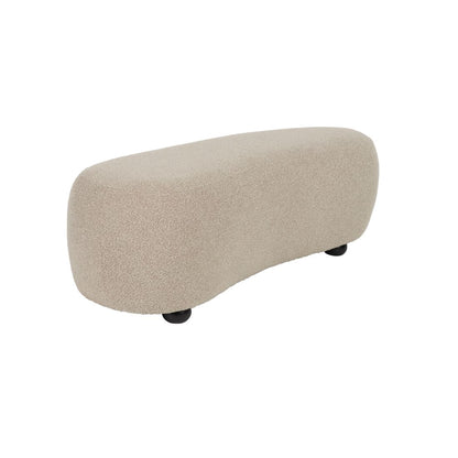 White Label Living Hocker Noxx Teddy Beige - KwaliteitWonen.nl