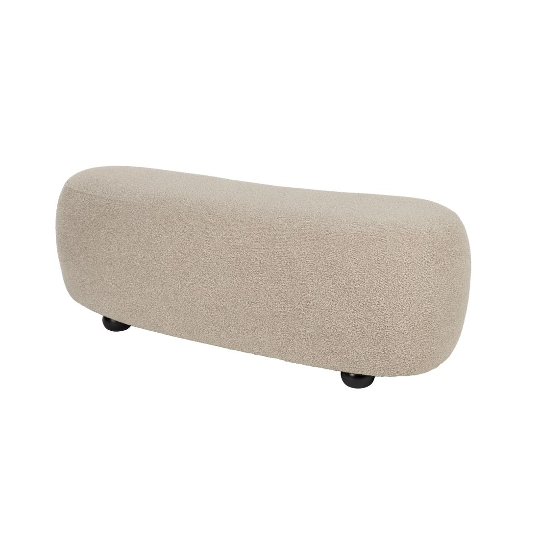 White Label Living Hocker Noxx Teddy Beige - KwaliteitWonen.nl