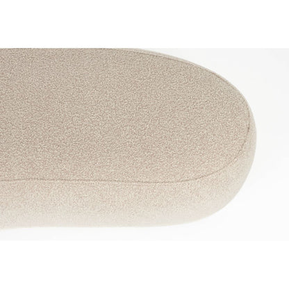White Label Living Hocker Noxx Teddy Beige - KwaliteitWonen.nl
