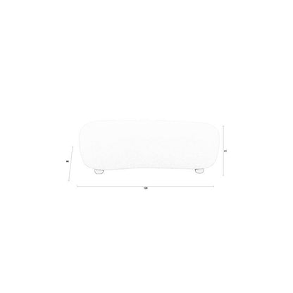 White Label Living Hocker Noxx Teddy Beige - KwaliteitWonen.nl
