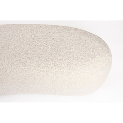 White Label Living Hocker Noxx Teddy Wit - KwaliteitWonen.nl