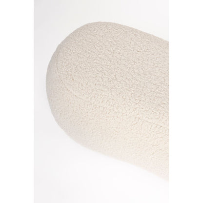 White Label Living Hocker Noxx Teddy Wit - KwaliteitWonen.nl