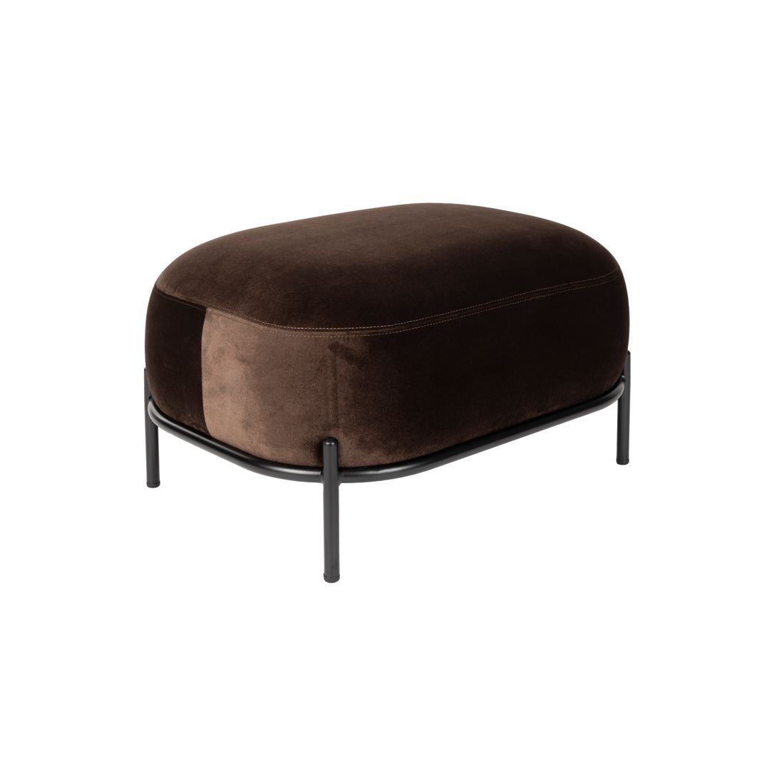 White Label Living Hocker Polly Bruin - KwaliteitWonen.nl