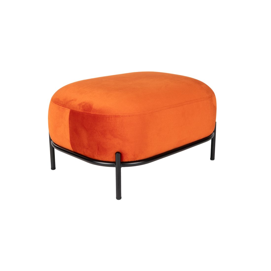 White Label Living Hocker Polly Oranje - KwaliteitWonen.nl