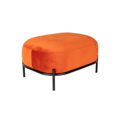 White Label Living Hocker Polly Oranje - KwaliteitWonen.nl