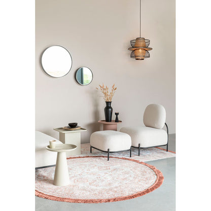 White Label Living Hocker Polly Teddy Wit - KwaliteitWonen.nl