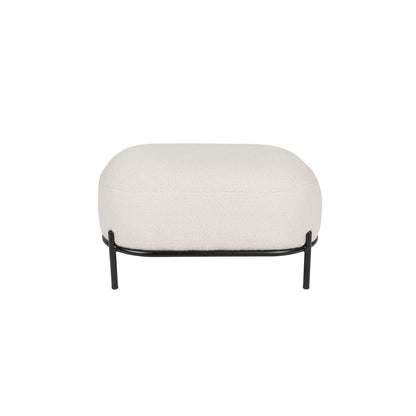 White Label Living Hocker Polly Teddy Wit - KwaliteitWonen.nl
