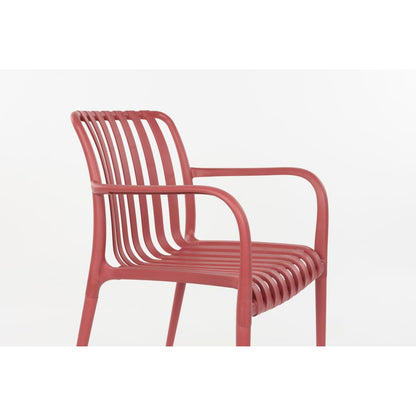 White Label Living Outdoor Chair Amae Red - KwaliteitWonen.nl