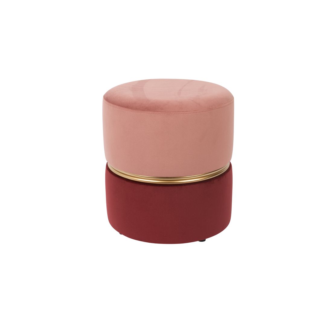 White Label Living Poef Bubbly Rood Roze - KwaliteitWonen.nl