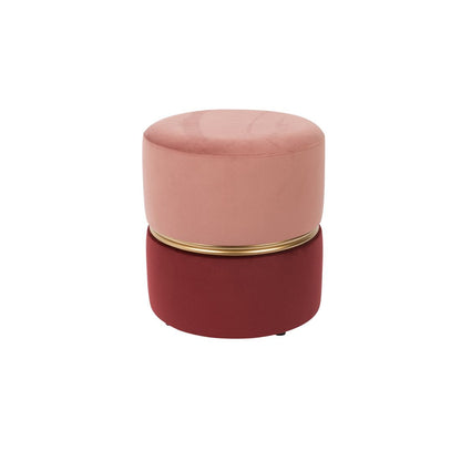 White Label Living Poef Bubbly Rood Roze - KwaliteitWonen.nl