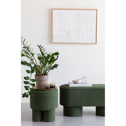 White Label Living Poef Marcos Groen - KwaliteitWonen.nl
