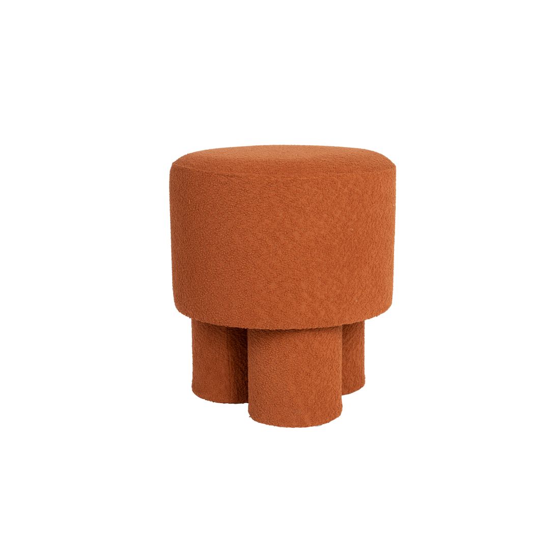 White Label Living Poef Marcos Rood Bruin-Kwaliteitwonen.nl