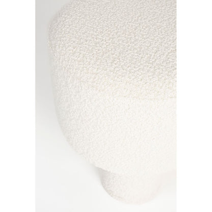 White Label Living Poef Marcos Wit - KwaliteitWonen.nl