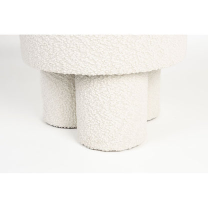 White Label Living Poef Marcos Wit - KwaliteitWonen.nl