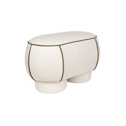 White Label Living Poef Marina M Wit - KwaliteitWonen.nl