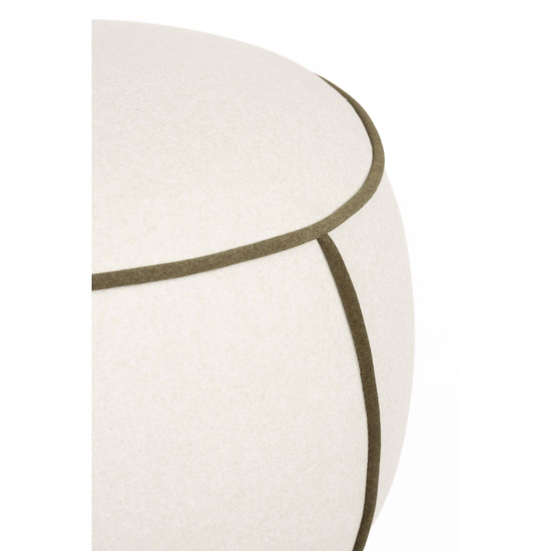 White Label Living Poef Marina Wit - KwaliteitWonen.nl