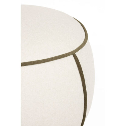 White Label Living Poef Marina Wit - KwaliteitWonen.nl