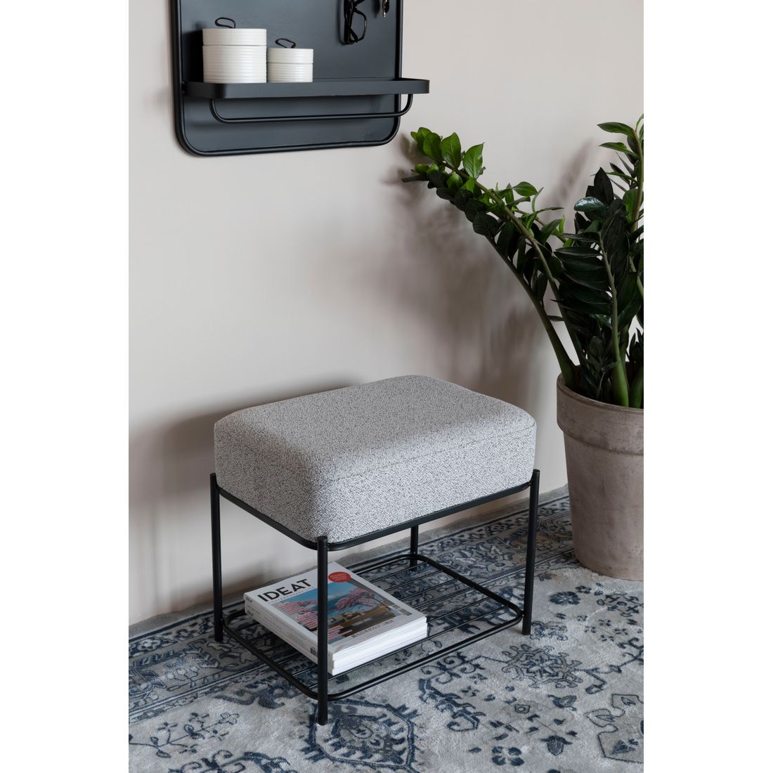 White Label Living Poef Milou Rectangular - KwaliteitWonen.nl