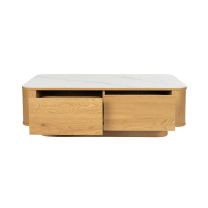 White Label Living Salontafel Almira Eiken - KwaliteitWonen.nl