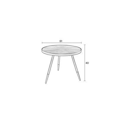 White Label Living Salontafel Denise Walnoot - KwaliteitWonen.nl