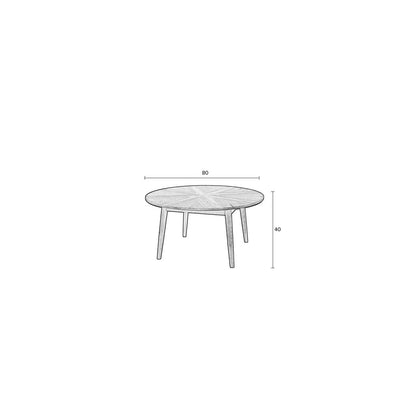 White Label Living Salontafel Fabio Naturel - KwaliteitWonen.nl