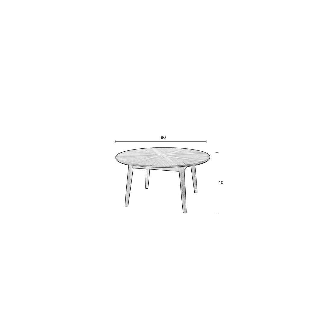 White Label Living Salontafel Fabio Zwart - KwaliteitWonen.nl