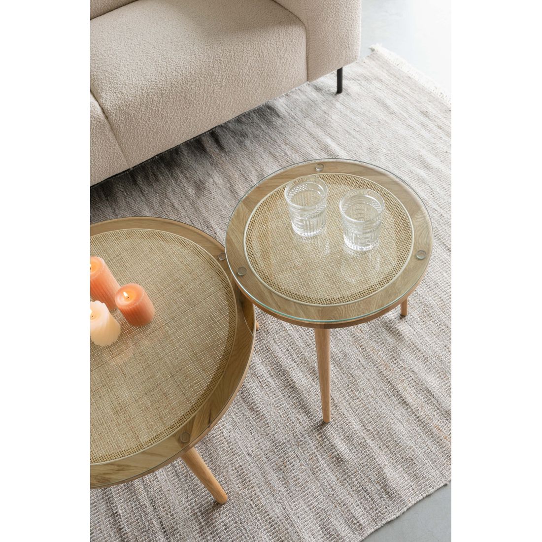 White Label Living Salontafel Haru Rond - KwaliteitWonen.nl