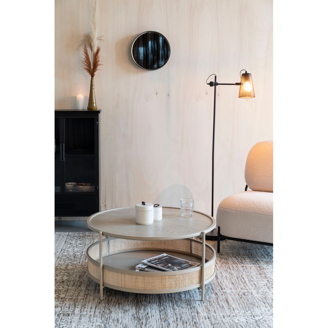 White Label Living Salontafel Makoto Beige - KwaliteitWonen.nl
