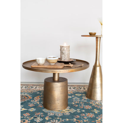 White Label Living Salontafel Mason Messing - KwaliteitWonen.nl