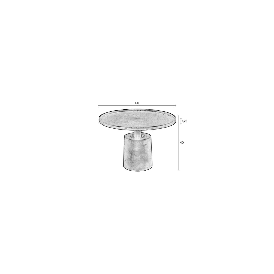White Label Living Salontafel Mason Zwart - KwaliteitWonen.nl