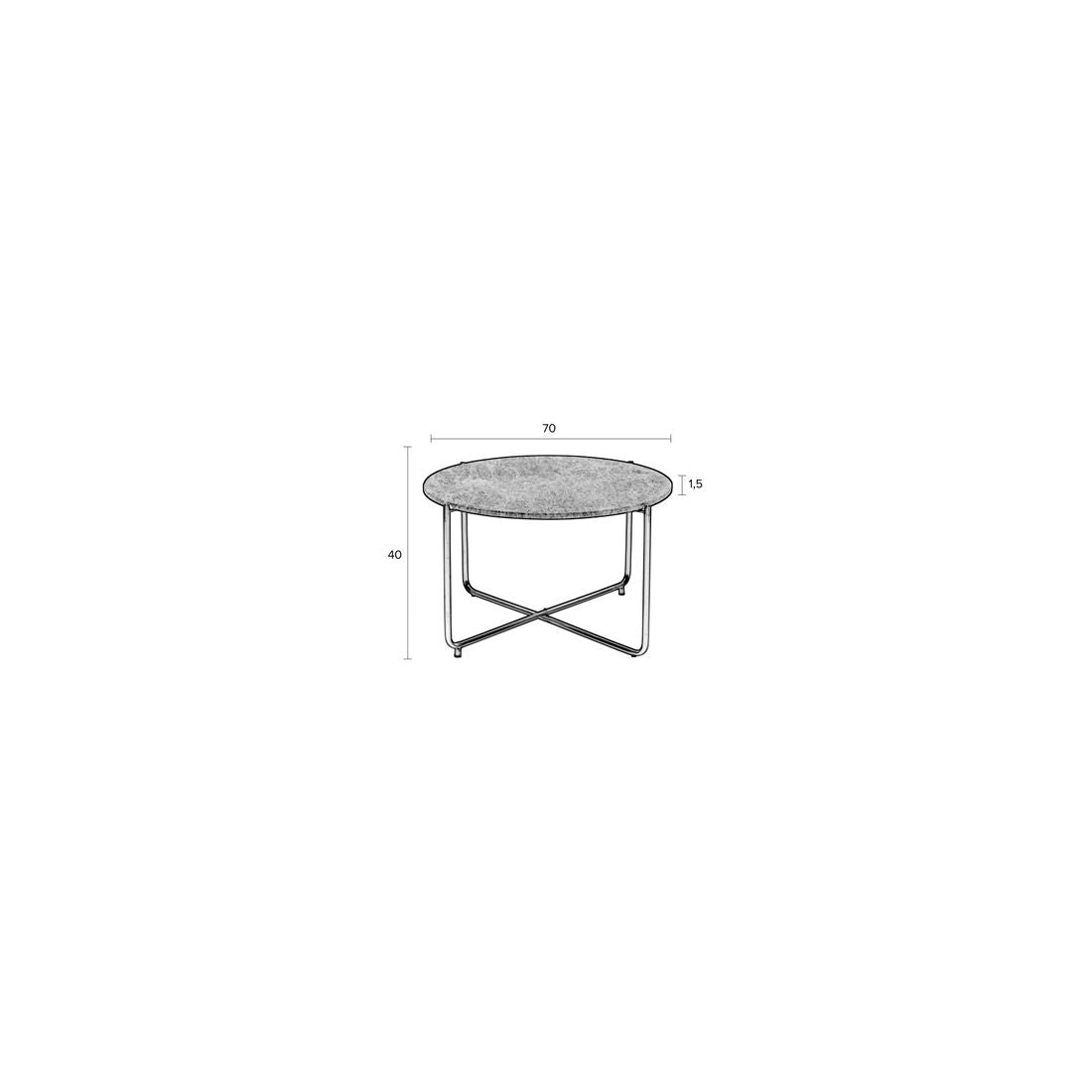 White Label Living Salontafel Timpa Marmer Groen - KwaliteitWonen.nl