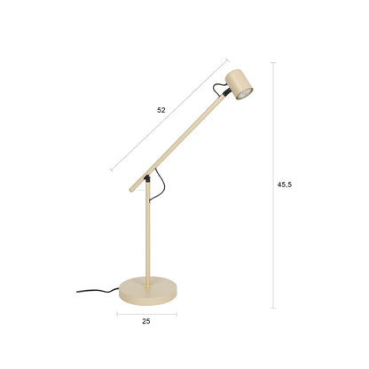 White Label Living Tafellamp Aero Beige - KwaliteitWonen.nl