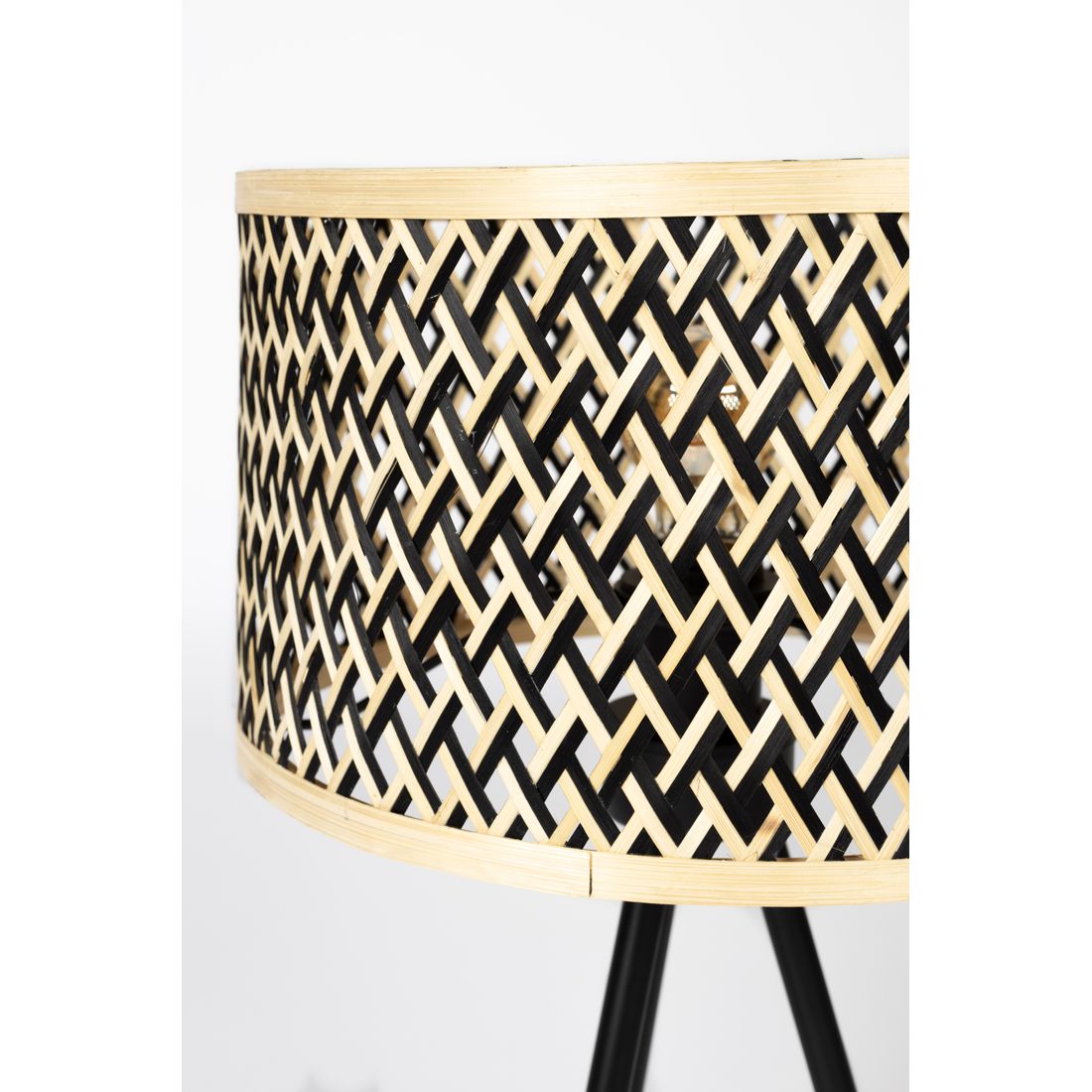 White Label Living Tafellamp Isla Bamboo - KwaliteitWonen.nl