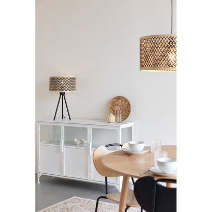 White Label Living Tafellamp Isla Bamboo - KwaliteitWonen.nl