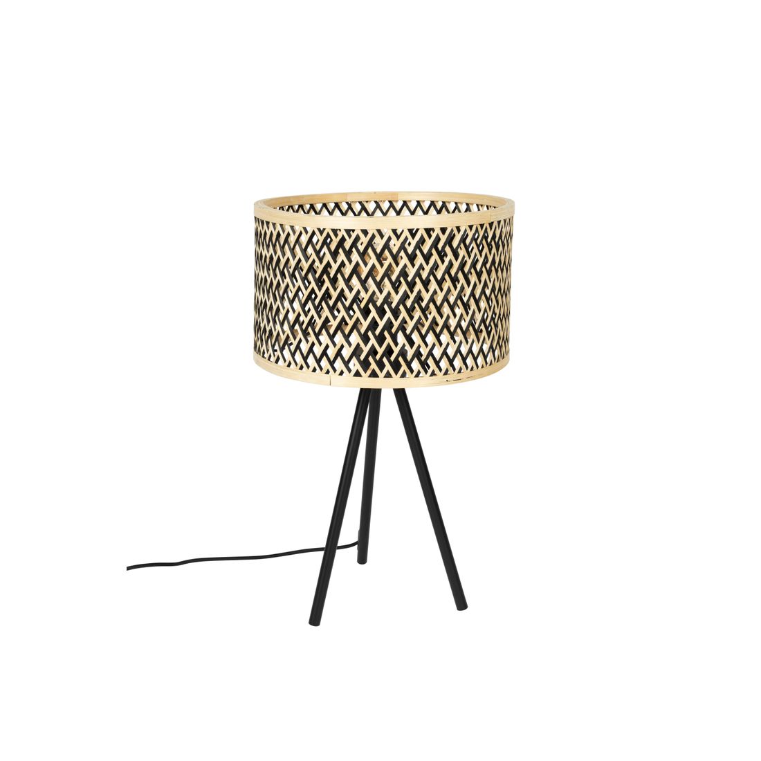White Label Living Tafellamp Isla Bamboo - KwaliteitWonen.nl