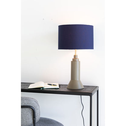 White Label Living Tafellamp Kaja Donkerblauw - KwaliteitWonen.nl