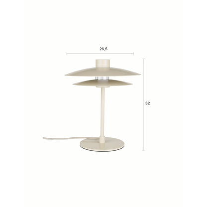 White Label Living Tafellamp Wubbo Beige - KwaliteitWonen.nl