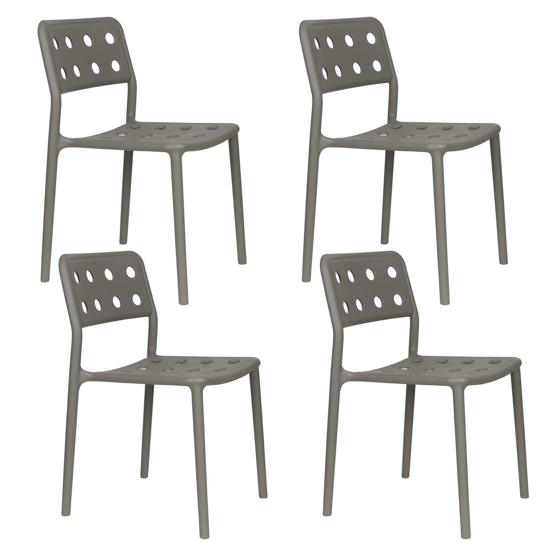 White Label Living Tuinstoel Serra Grijs - KwaliteitWonen.nl