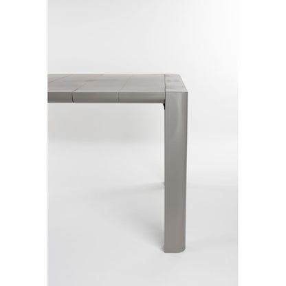 White Label Living Tuintafel Alban 220x100cm Grijs - KwaliteitWonen.nl