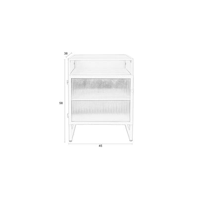 White Label Living Vitrinekast Herbe Klein - KwaliteitWonen.nl