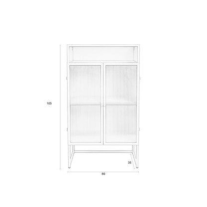 White Label Living Vitrinekast Herbe L - KwaliteitWonen.nl