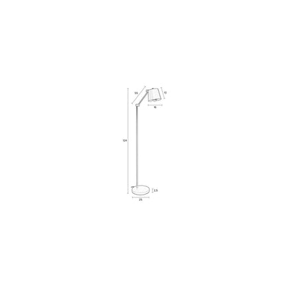 White Label Living Vloerlamp Hajo Zwart - KwaliteitWonen.nl